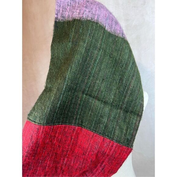 Colorful Alpaca Wool Blend Scarf Wrap - Picture 6 of 9
